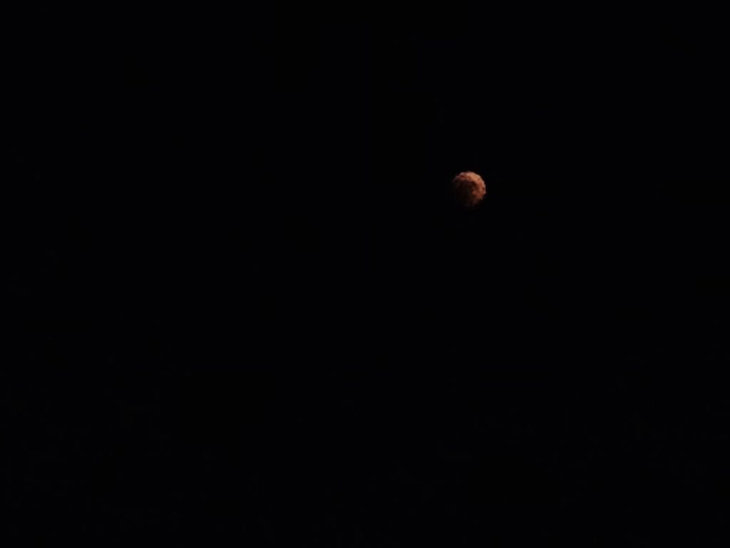 The "Blood Moon" is seen in its fullness over parts of Saudi Arabia on July 27, 2018. (AN photo by Huda Bashatah)