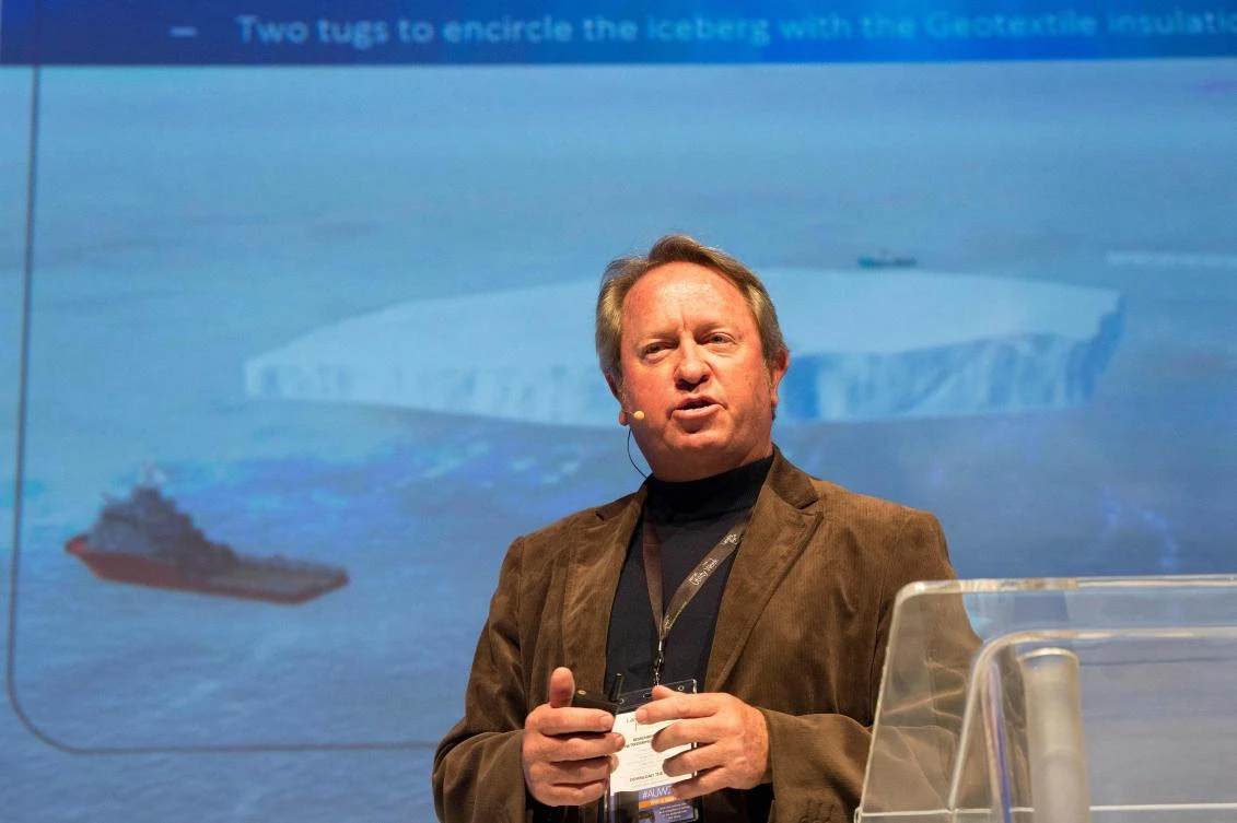 Maverick salvage expert Nick Sloane, the brains behind the tow-an-iceberg scheme, says the idea sounds crazy, but it will sort about 20 to 30 percent of Cape Town’s annual water needs. (AFP)