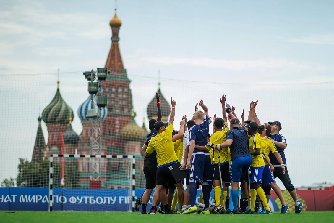 Palestinian and Israeli children pitching for peace at the World Cup