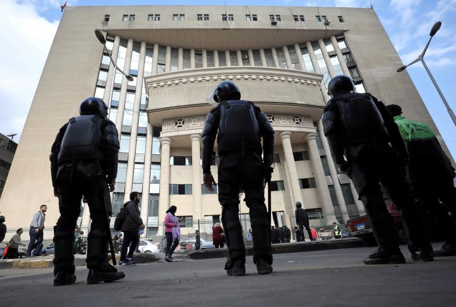 An Egyptian court has sentenced 14 people to life in prison for membership in the outlawed Muslim Brotherhood. (Reuters)