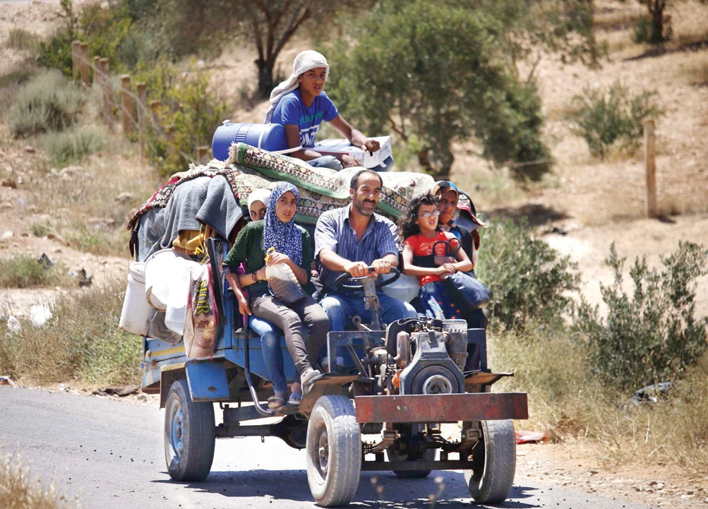 The regime’s bombing campaign on Daraa since June 19 has killed more than 150 people. (AFP)