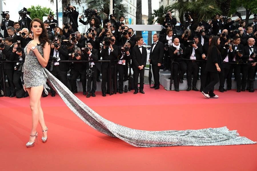 Sonia Ben Ammar walked the runway. (File photo: AFP)