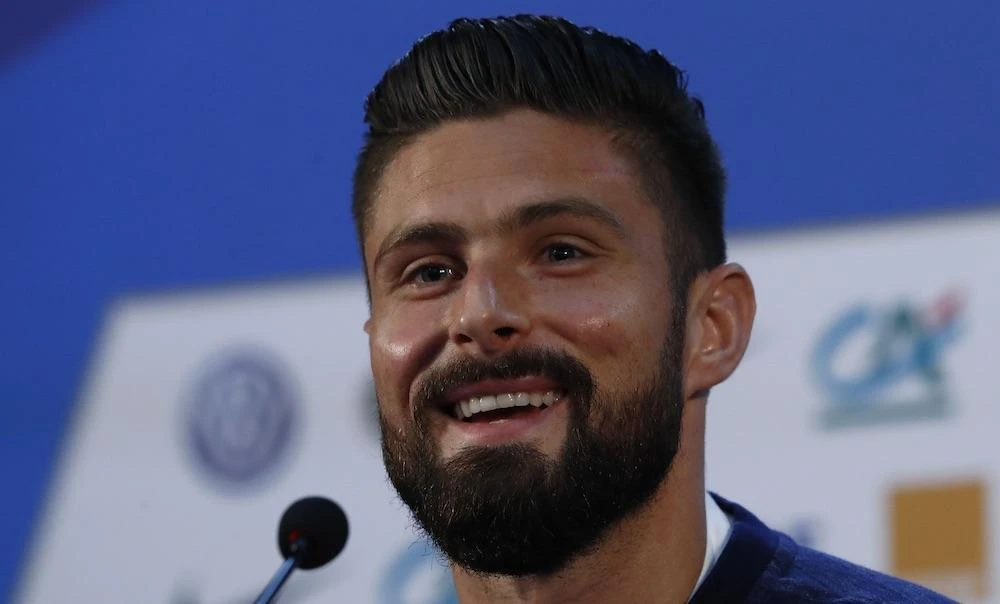 France's Olivier Giroud ahead of the Belgium semi-final clash. (REUTERS/Sergei Karpukhin)