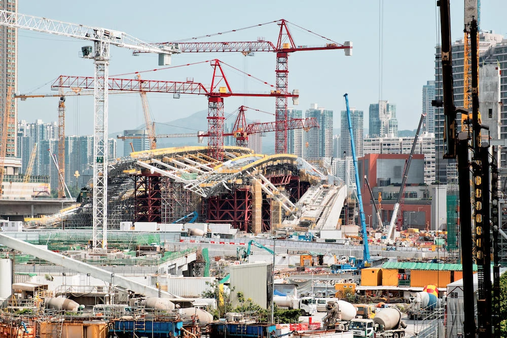 Construction works of the Hong Kong section of Guangzhou Shenzhen Hong Kong express rail link. Sovereign investors are being attracted by infrastructure projects in Asia. (Shutterstock)