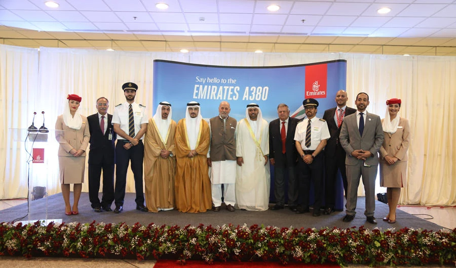 Upon landing at the Islamabad International Airport, the Emirates delegation was welcomed by government officials and Islamabad International Airport executives.