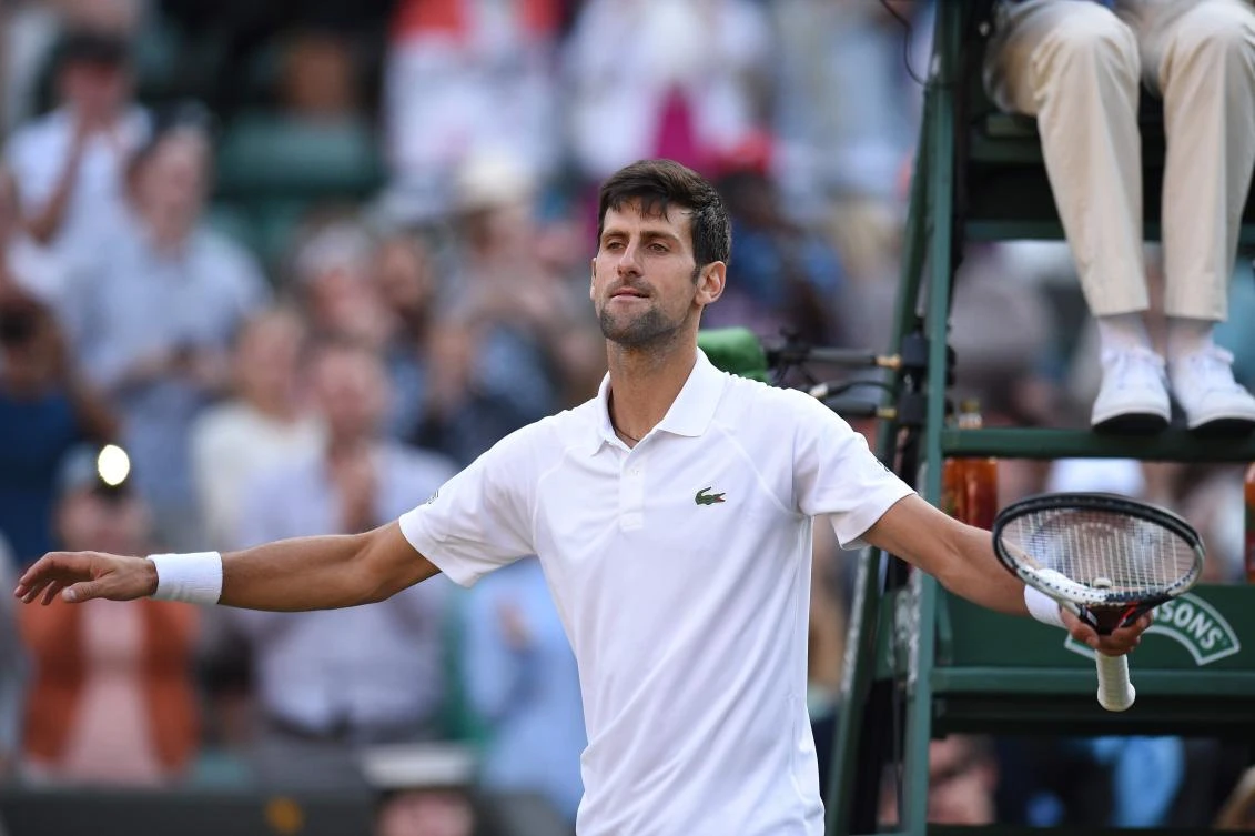 Serbia's Novak Djokovic has come in for criticism for showing support for Croatia as they prepare for their World Cup semifinal with England in Moscow. (AFP /Oli SCARFF)