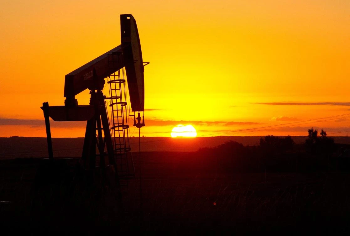 US crude inventories fell last week by 6.8 million barrels, according to data from industry group, the American Petroleum Institute. Above, an oil well near Tioga in North Dakota. (AFP)