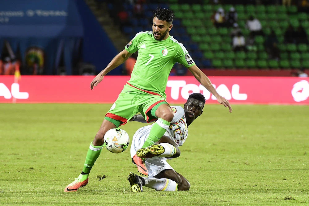 Winning the Champions League is the main reason Algeria's Riyad Mahrez wanted to join Manchester City for a club record fee of £60 million. (AFP)