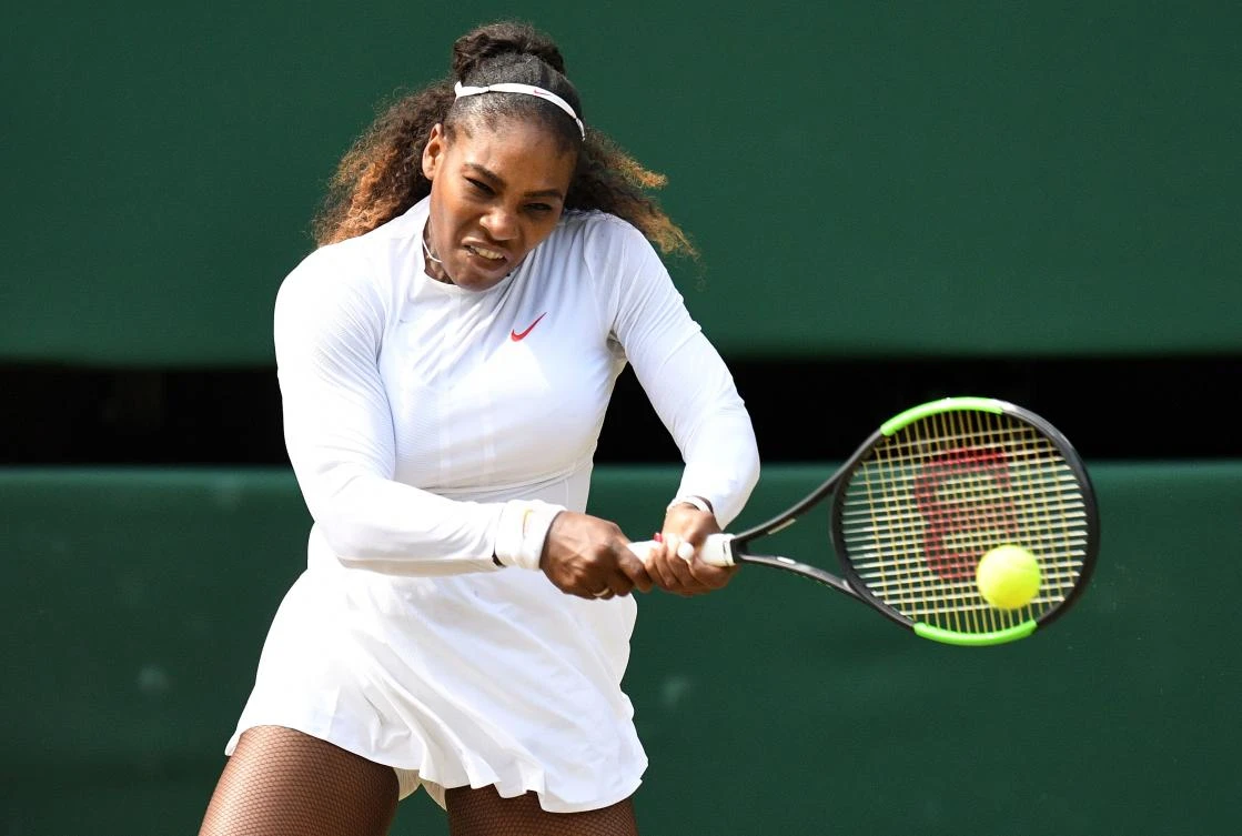 Serena Williams powered her way into the final with victory over Julia Goerges. (AFP)