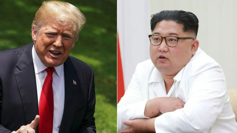 President Donald Trump released a letter from Kim Jong Un in which the North Korean leader describes his June 12 summit with Trump in Singapore, and the resulting joint statement agreed by both sides, as the start of a meaningful journey. (AFP)