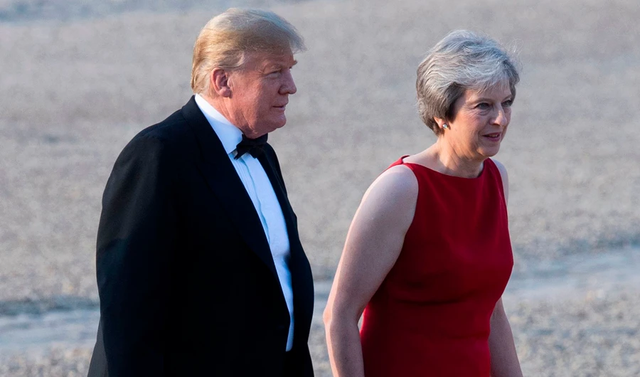 She should negotiate the best way she knows how. But it is too bad what is going on, Trump said. (AFP)