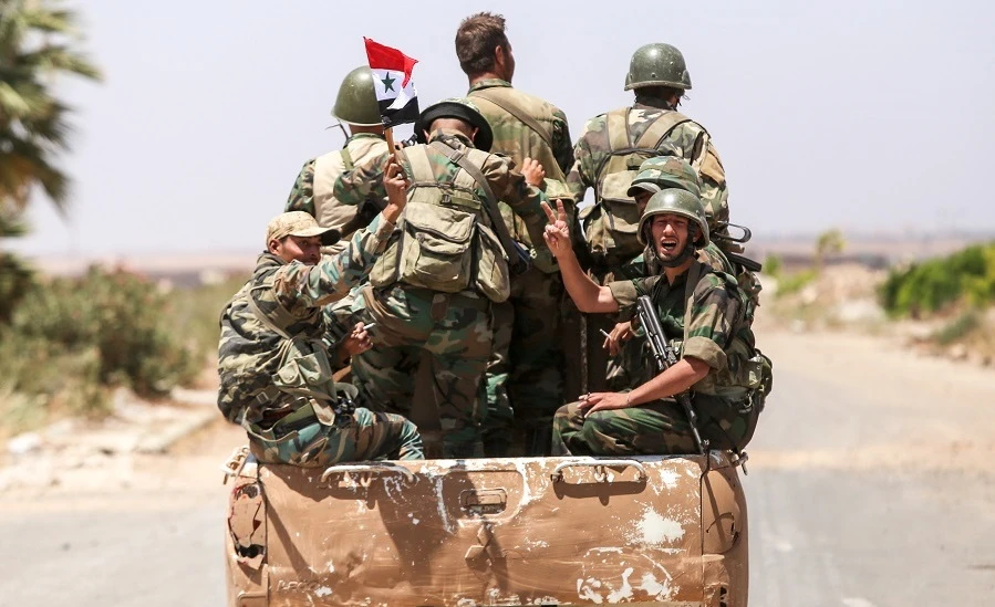 Government forces also shelled the town of Al-Haara in neighboring Daraa province. (File photo: AFP)