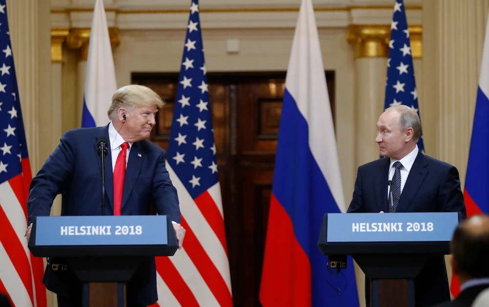 Put pressure on Iran, Trump urges Putin at historic summit
