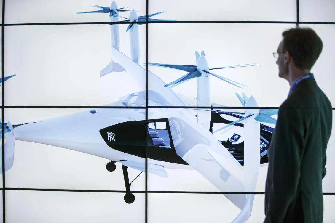 Rolls-Royce unveils hybrid flying taxi at Farnborough