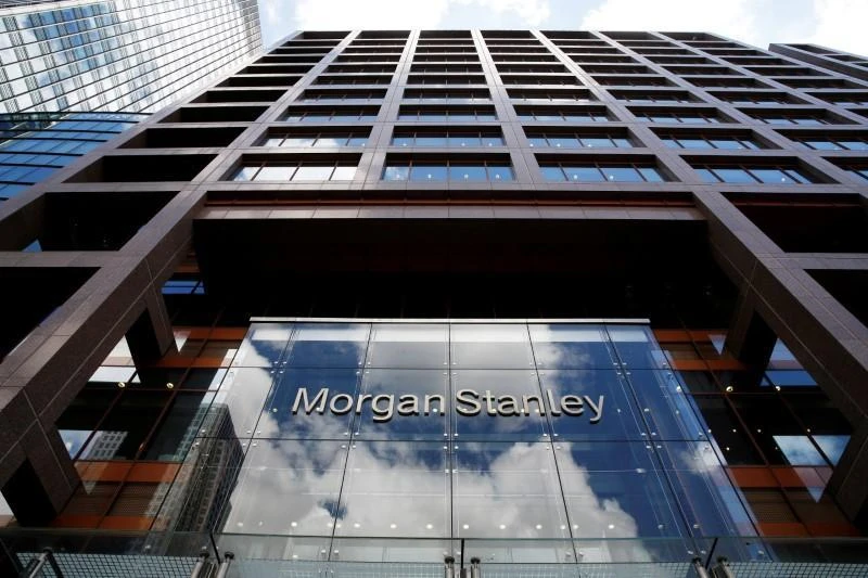 Morgan Stanley’s profit was driven by gains in its fixed income and equities trading businesses. Above, the bank’s London headquarters at Canary Wharf. (Reuters)