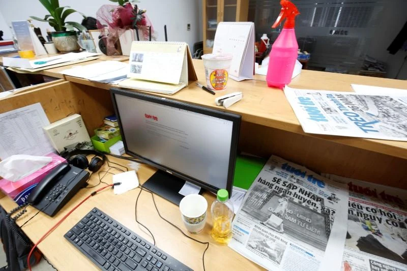 Tuoi Tre Online was accused of misquoting President Tran Dai Quang in an article in June that had him endorsing the idea of a law on demonstrations. (Reuters)