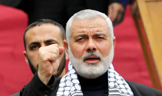 Head of the Hamas political bureau, Ismail Haniyeh. (AP)
