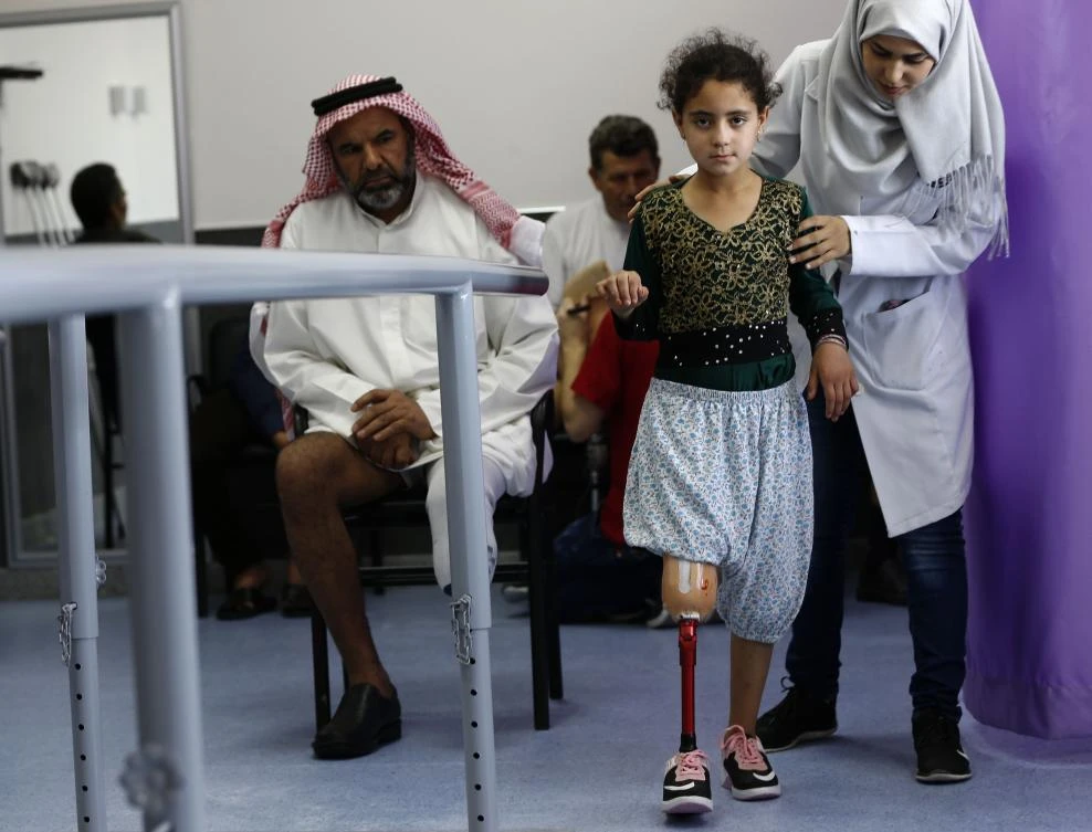In Damascus, war amputees walk again on Syrian-made prosthetics