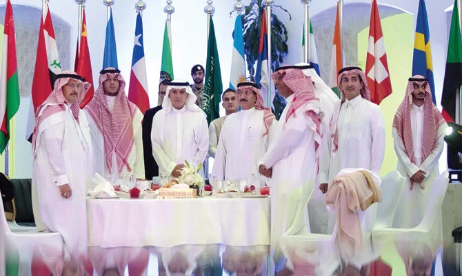 Saudi Foreign Minister Adel Al-Jubeir at the inauguration of the Communication and Media Center. (Photo by Basheer Saleh)