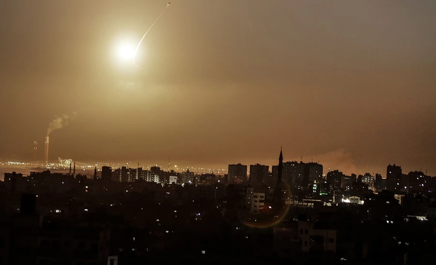 An Israeli television station aired footage of what appeared to be an aeriel interception. (File Photo: AFP)