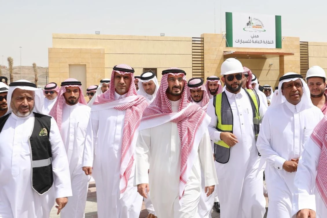 Prince Abdullah bin Bandar, deputy governor of Makkah, officially opened the welcome and reception center for pilgrims in Al-Nawariyah. (Supplied)