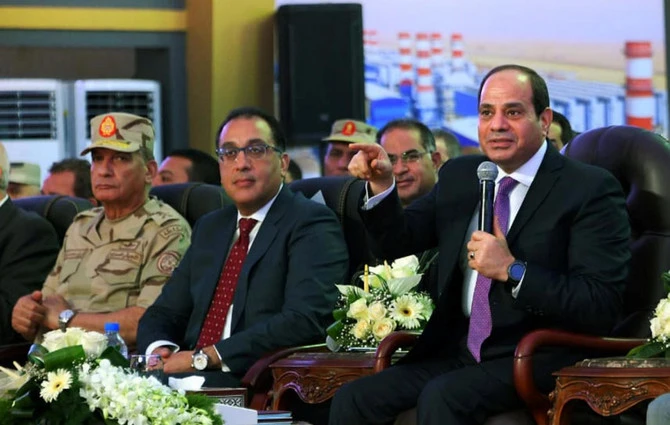 Egyptian President Abdel Fattah El-Sisi inaugurates three new power stations built at a total cost of €6 billion. (Reuters)