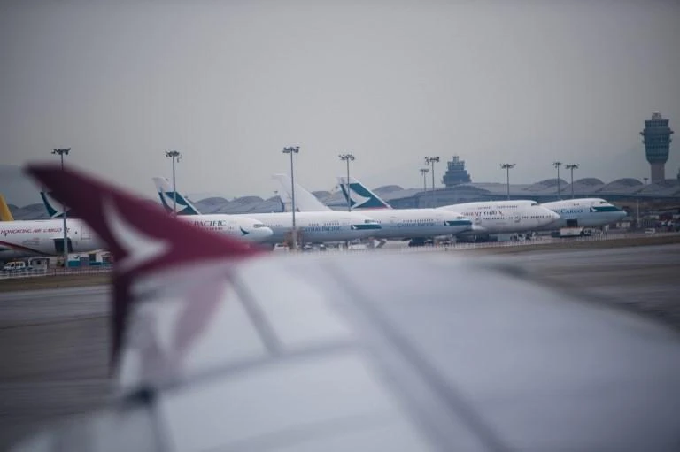 Aside from Cathay Pacific, a growing number of international airlines, including Qantas and Singapore Airlines, had already changed their website classifications of Taiwan to ‘Taiwan, China.’ (AFP)