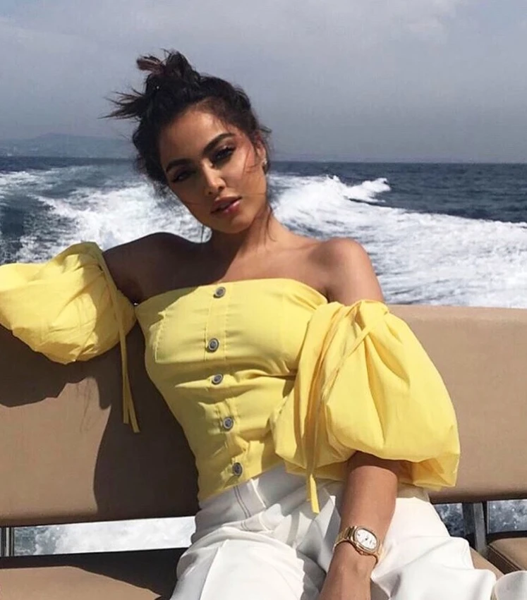 For Kuwaiti architect and style influencer Fatima Al-Momen, Capri was the perfect backdrop to sport her latest fashion styles. (Instagram)