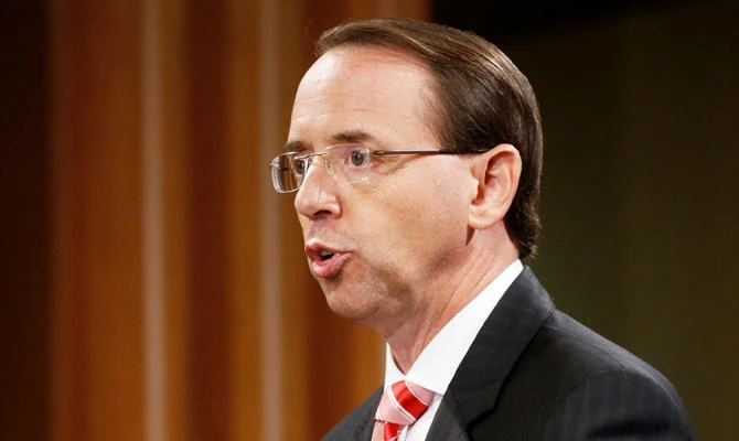The resolution goes directly after Rosenstein for his role in the ongoing Mueller investigation. (REUTERS)