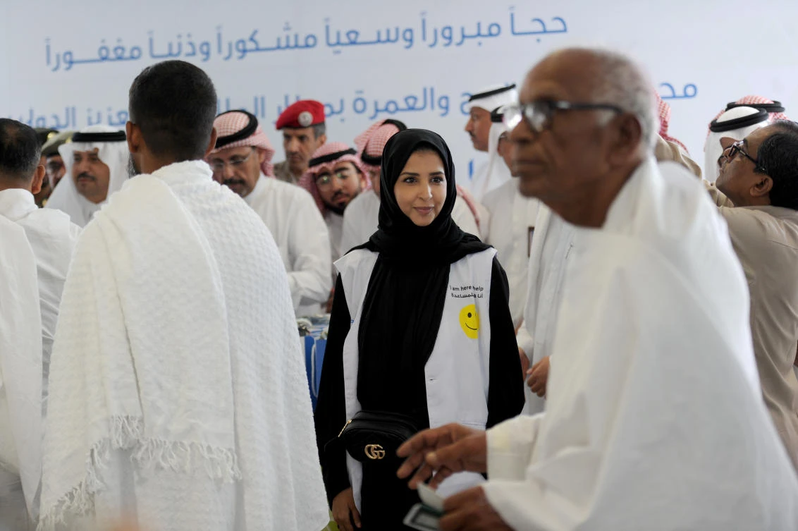 Muslim pilgrims arrive at Jeddah airport in the Saudi capital on July 14,2018, prior to the start of the annual Hajj pilgrimage in the holy city of Mecca. (AFP)