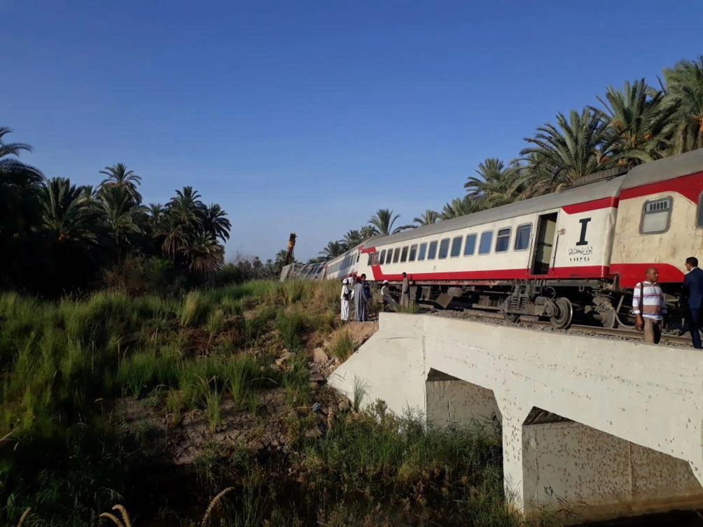Egyptian passenger train derails near city of Aswan; 6 hurt