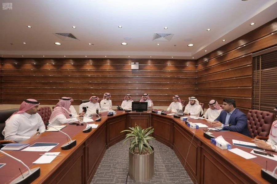 Head of the Saudi Customs Authority governor Ahmad bin Abdel Aziz Al-Haqbani inaugurated the Risk Management and Targeting Center. (SPA)
