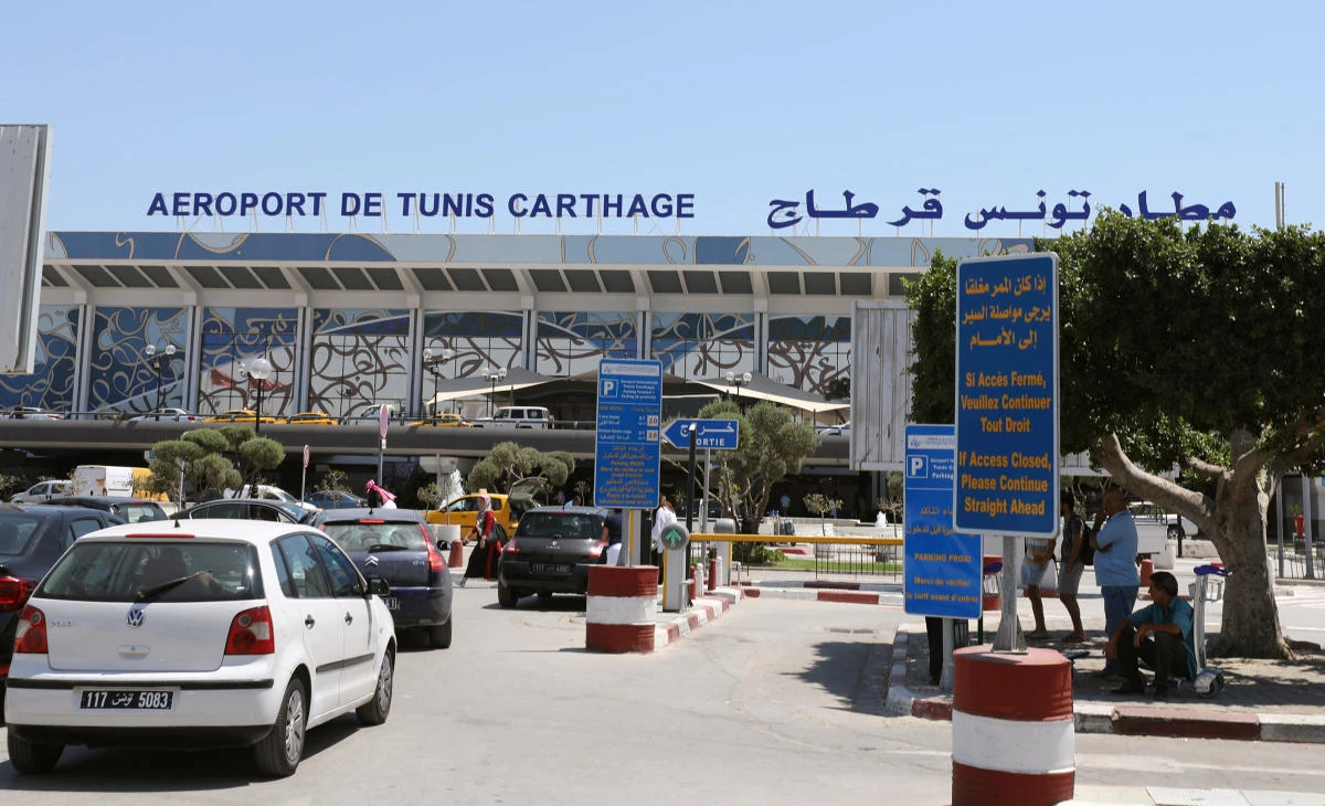 A general view shows Tunis-Carthage International Airport in Tunis on July 30, 2018, where airport workers have gone on strike. (REUTERS/Zoubeir Souissi)