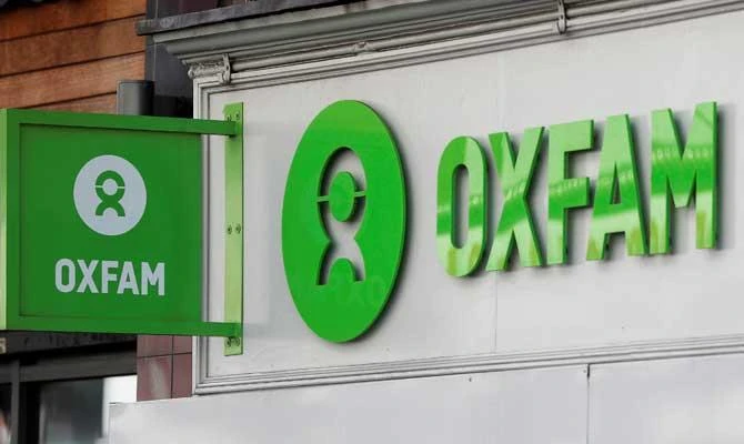 An Oxfam shop is seen, in London, Britain. (REUTERS)