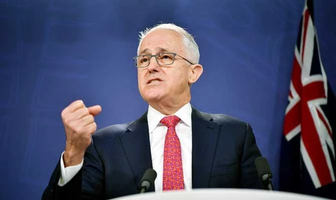 Australian Prime Minister Malcolm Turnbull speaks to the media in Sydney, Australia, in this July 19, 2018 photo. (REUTERS)