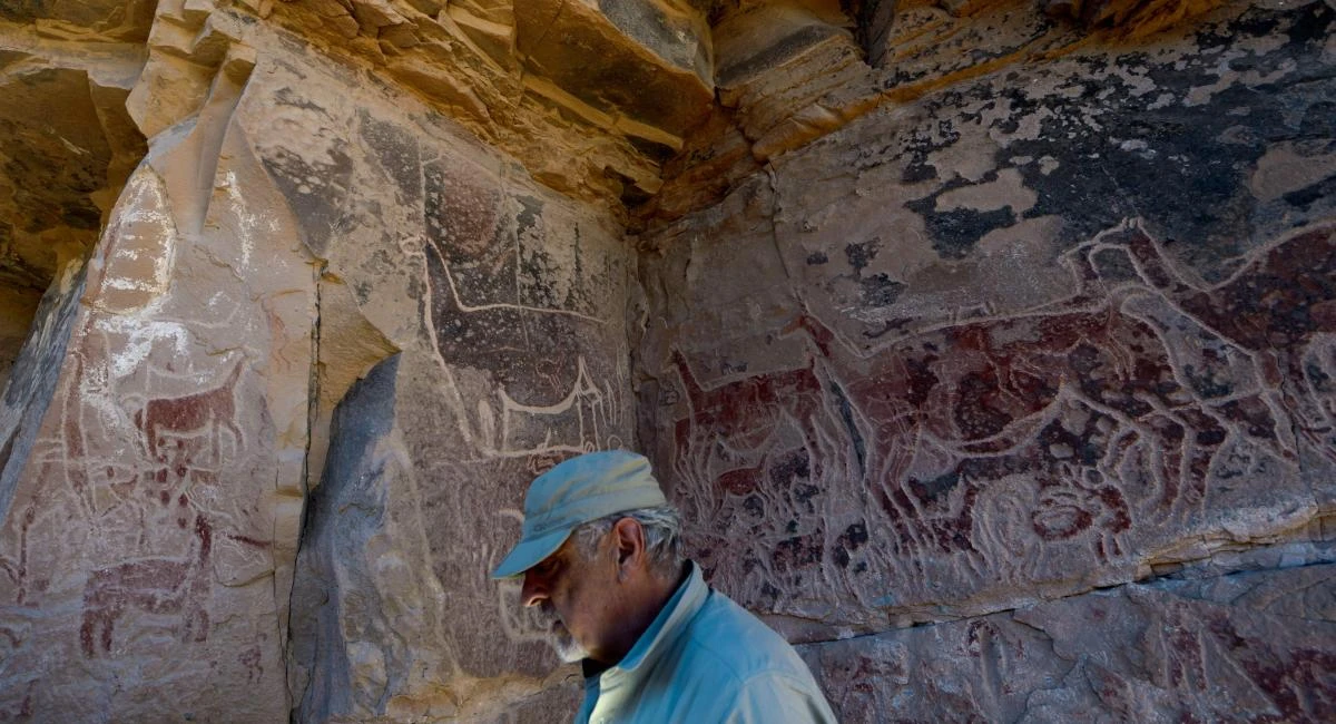 Archaeologist Jose Bereguer, above, curator at Santiago’s Museum of Pre-Columbian Art, describes the site as “the most complex in South America” because of its astronomical importance as well as the significance to local shepherds. (AFP)