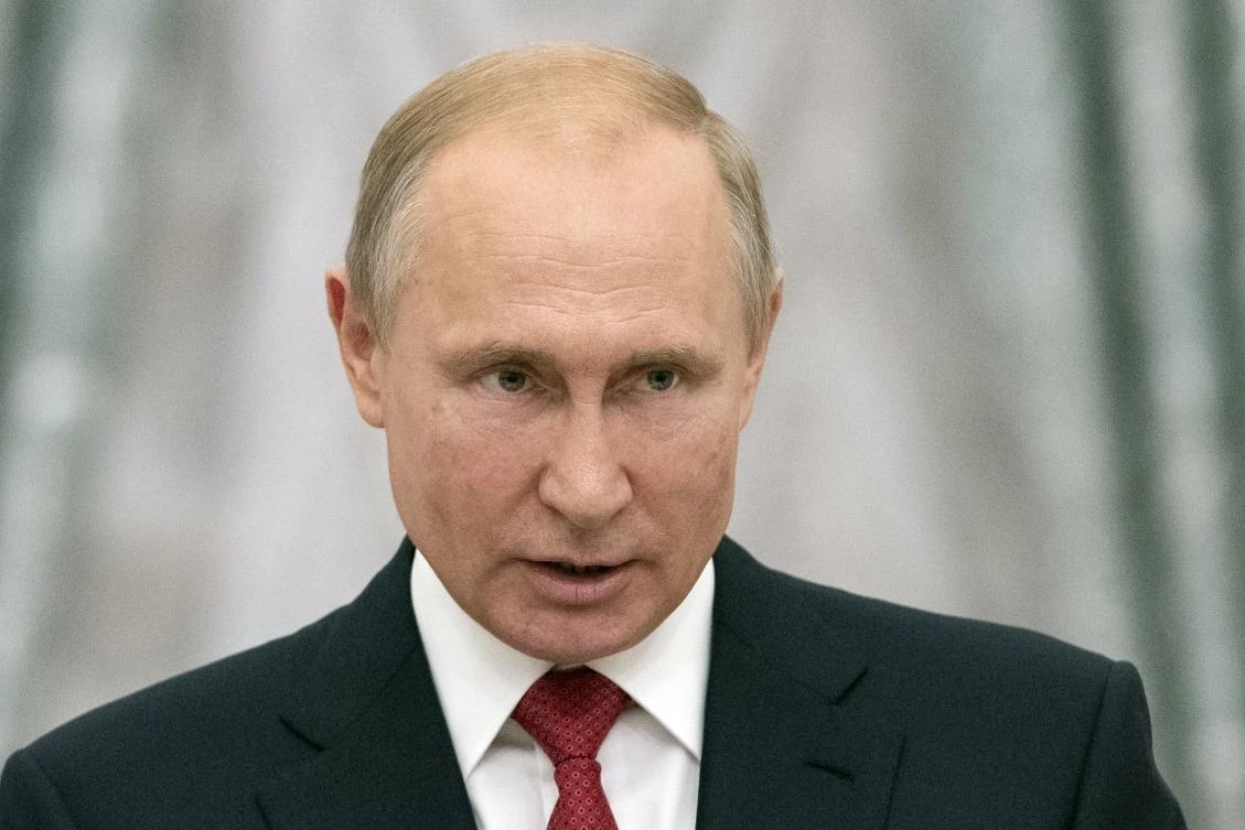 Russia’s President Vladimir Putin would be the only winner in the event of Britain crashing out of the European Union next March without a withdrawal agreement, Britain’s foreign minister said. (File Photo: Pavel Golovkin/AP)