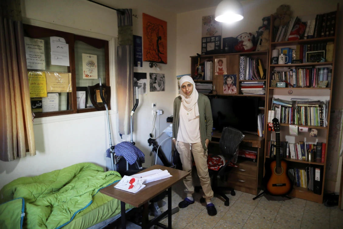 Dareen Tatour’s case became a cause celebre for freedom of speech advocates in Israel and abroad. (Reuters)