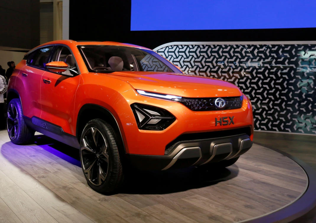 The Tata H5X is seen during a presentation at the 88th International Motor Show at Palexpo in Geneva, Switzerland, March 6, 2018. (Reuters/Pierre Albouy)