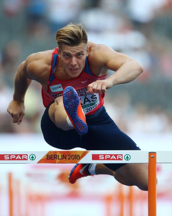 2018 European Championships - Men's Decathlon 110m Hurdles Heat 2 - Olympic Stadium, Berlin, Germany - August 8, 2018 Marek Lukas of Czech Republic in action REUTERS/Michael Dalder