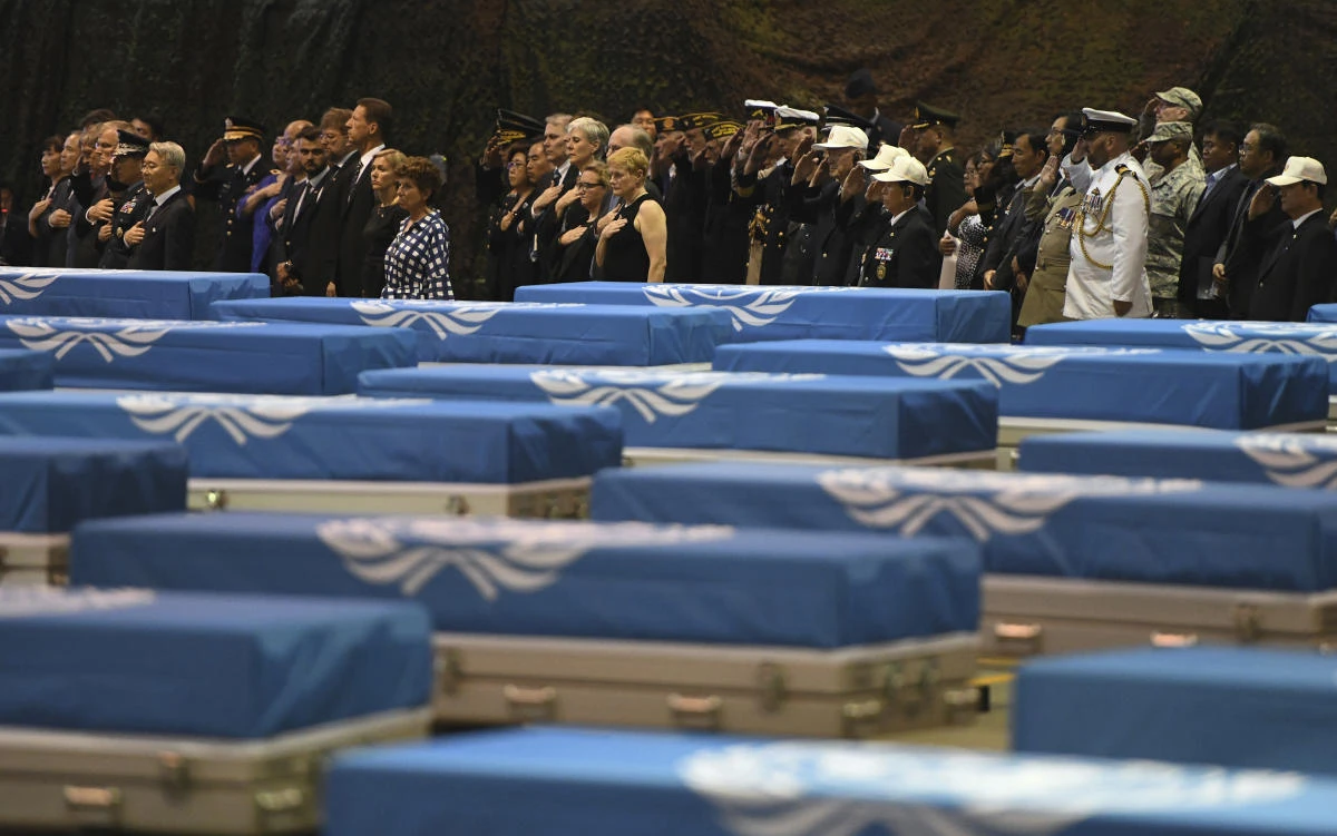 North Korea handed over 55 boxes of the remains last week as part of agreements reached during a historic June summit between its leader Kim Jong Un and US President Donald Trump. (Jung Yeon-je/Pool Photo via AP)