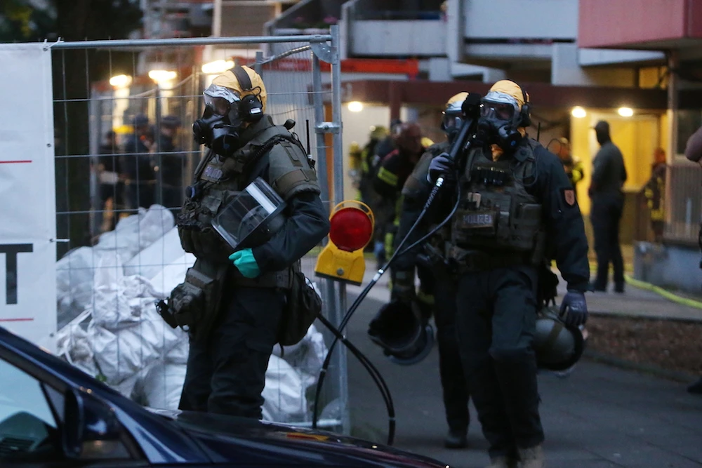 German police arrested a Tunisian man after discovering "toxic substances" at his flat in June. (AFP)