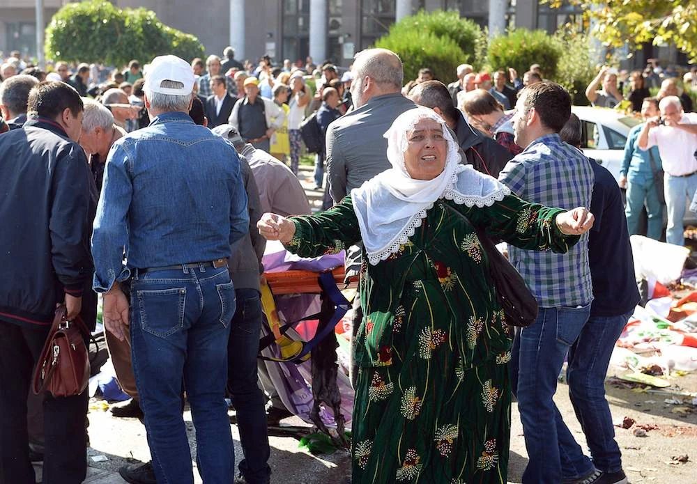 The bombing took place near Ankara's main train station. (AFP)