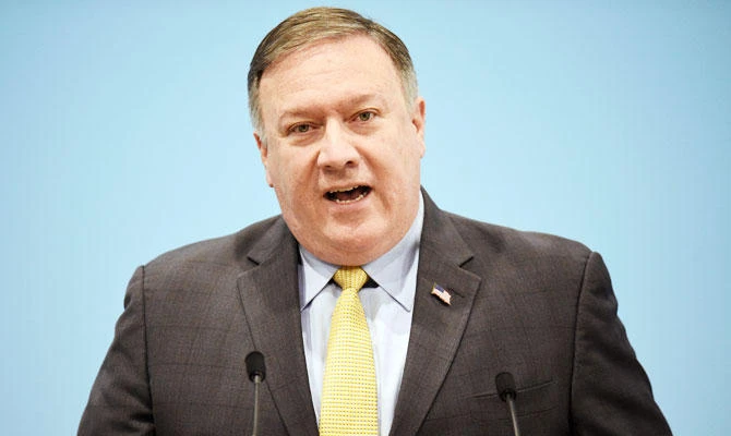 US Secretary of State Mike Pompeo speaks at a press conference on the sidelines of the 51st ASEAN Foreign Ministers Meeting in Singapore, Saturday, Aug. 4, 2018. (AP)