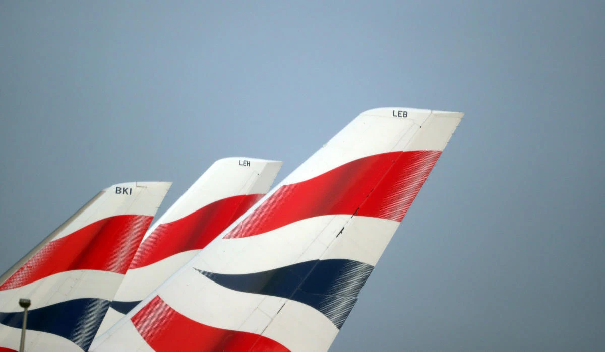 British Airways logos are seen on tail fins at Heathrow Airport in west London, Britain, February 23, 2018. (Hannah McKay/Reuters)
