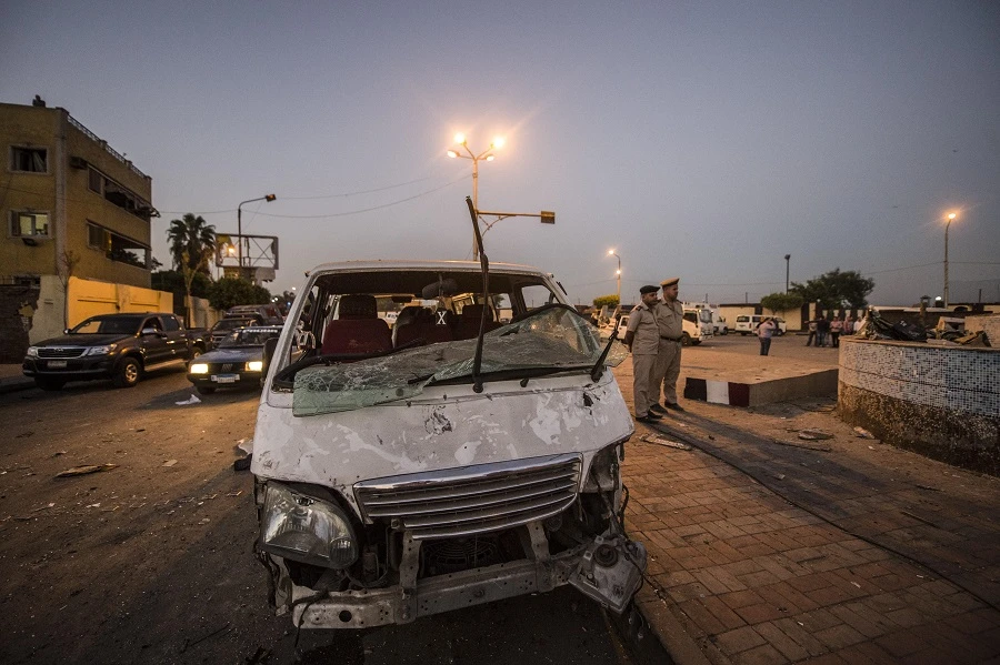 It was not immediately clear what caused the vehicle to go up in flames or if there were casualties. (File photo: AFP)