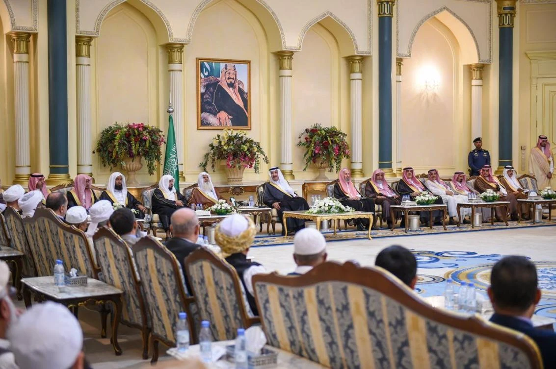 Delegations of Hajj pilgrims are welcomed in Madinah. (AN Photo)
