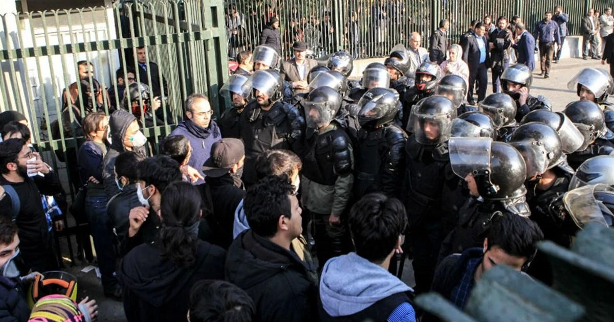 Protests over the tough economic situation in Iran began last December, spreading to more than 80 cities and towns and resulting in at least 25 deaths. (Getty Images)
