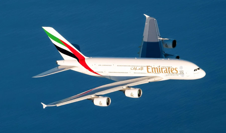 Emirates operates a daily A380 non-stop flight from Auckland to Dubai.