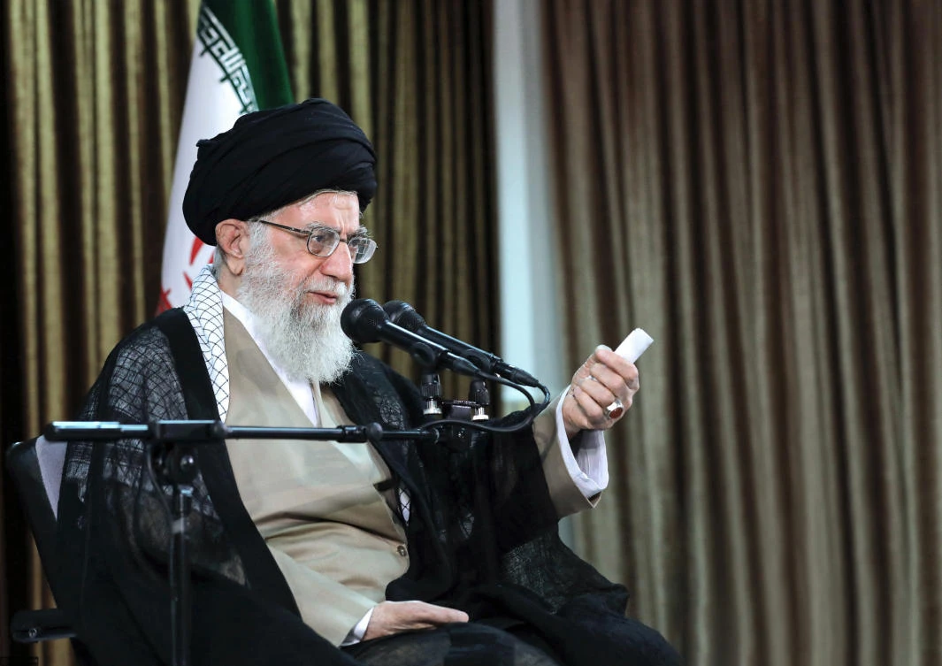 Iran’s Supreme Leader Ayatollah Ali Khamenei said the current special economic conditions were “considered an economic war.” (Khamenei.IR/AFP)